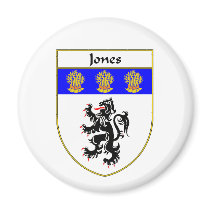 Jones Coat of Arms/Family Crest (Wales) Fridge Magnets