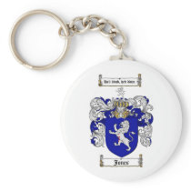JONES FAMILY CREST -  JONES COAT OF ARMS KEY CHAIN