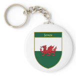 Jones Welsh Flag Shield Keychain