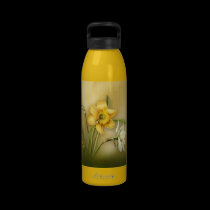 jonquille de bouteille d'eau bouteilles