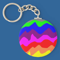 Jordan's Painted Rainbow keychains