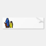 Joseph and Mary Christian artwork Bumper Sticker