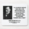 Joseph Conrad Teacher Of Languages Parrot Quote mousepads