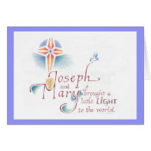 Joseph et Mary, carte de Noël