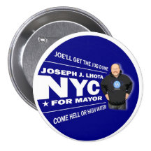 Joseph J. Lhota for NYC Mayor 2013 Pinback Buttons