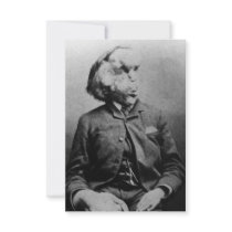 Joseph "John" Merrick The Elephant Man from 1889 Personalized Invitation