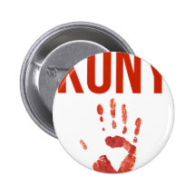 Joseph Kony 2012 - "Bloody Hand" Merchandise Pinback Buttons