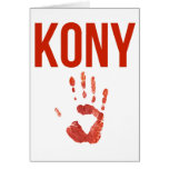 Joseph Kony 2012 - "Bloody Hand" Merchandise Cards