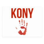 Joseph Kony 2012 - "Bloody Hand" Merchandise Postcards