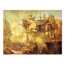 Joseph Mallord Turner - Battle of Trafalgar Post Cards