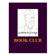 JOSEPH PULITZER, BOOK CLUB - POSTCARD