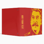 Joseph Stalin Portrait 3 Ring Binder
