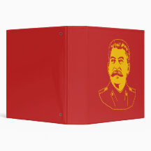 Joseph Stalin Portrait 3 Ring Binders