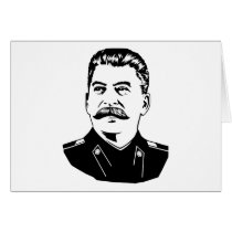 Joseph Stalin Portrait Greeting Card