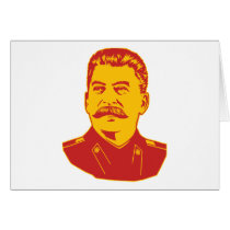 Joseph Stalin Portrait Greeting Card