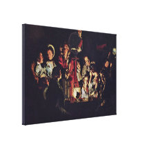 Joseph Wright - Experiment on a Bird in Air Pump Gallery Wrapped Canvas
