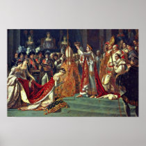 Joséphine Kneels Before Napoleon During His Corona Poster