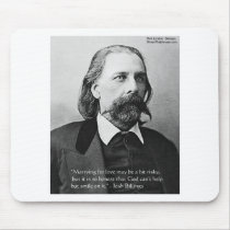 Josh Billings "Marry 4 Love" Quote Gifts & Cards mousepads