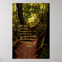 Joshua 1:9 Do not be afraid Poster