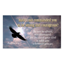 Joshua 1:9 - INSPIRATIONAL Profile CARDS Business Card Template