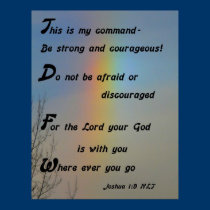 Joshua 1:9 posters
