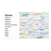 Joshua Text Design II Business/Profile Card Business Card Templates