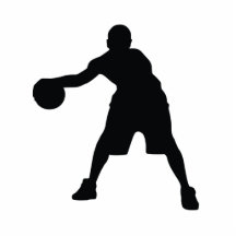 Joueur de basket photo sculpture