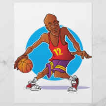 Joueur de basket prospectus customisé