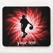 Joueur de basket ; Rouge Tapis De Souris