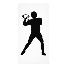 Joueur de football cartes de vœux avec photo