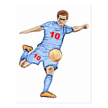 Joueur de football - Football player Carte Postale