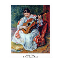 Joueur de guitare par Pierre-Auguste Renoir affiches