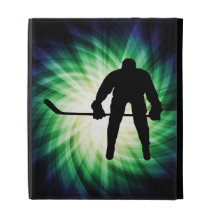 Joueur de hockey frais étuis iPad folio