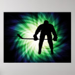 Joueur de hockey frais poster