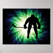 Joueur de hockey frais poster