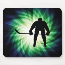 Joueur de hockey frais tapis de souris