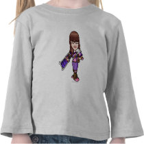 Joueur de personnel de Faerieland de tarte t-shirts
