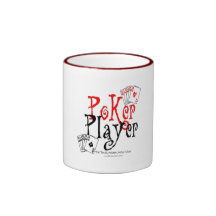 joueur de poker mug à café