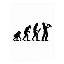 Joueur de saxophone cartes postales