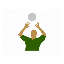 Joueur de volleyball carte postale