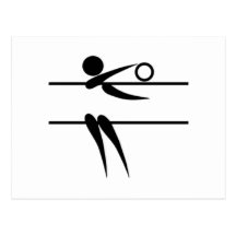 Joueur de volleyball cartes postales