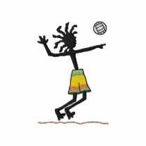 Joueur de volleyball chemises brodées