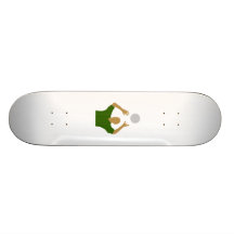 Joueur de volleyball plateau de skateboard