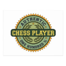 Joueur d'échecs authentique cartes postales