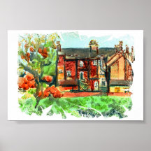 Jour chaud d'automne au Pays de Galles Posters