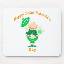 Jour de la Saint Patrick heureux Tapis De Souris