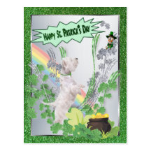 Jour de la St Patrick heureux du numéro deux de ch Carte Postale