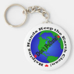Jour de la terre Keychain Porte-clé