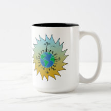 Jour de la terre tasse à café