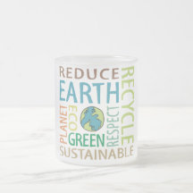 Jour de la terre tasses à café